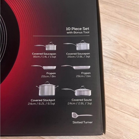 BNIB Circulon Cookware Pots and Pans Set with SteelShield Hybrid Stainless - Picture 2 of 3